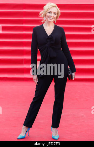 Moscou, Russie. 22 Juin, 2017. Singer Kristina Orbakaite lors de la cérémonie d'ouverture de la 39e Festival International du Film de Moscou à la salle de concert 'Russie'. Credit : Victor/Vytolskiy Alamy Live News Banque D'Images