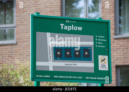 Londres, Royaume-Uni. 23 Juin, 2017. Taplow tour sur le Chalcots Estate à Camden. 600 ménages dans quatre des cinq blocs tour - Taplow, Burnham, Bray et Dorney mais pas Blashford - sur la succession doivent être évacués à la suite des tests sur panneaux de façade semblable à ceux utilisés lors de la tour de Grenfell à North Kensington. Credit : Mark Kerrison/Alamy Live News Banque D'Images