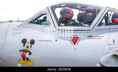 Vampire à l'Airshow de Sola en Norvège Banque D'Images