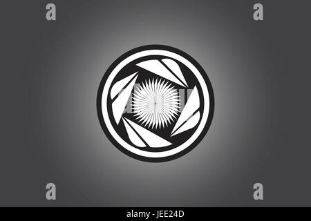 Vecteur de conception logo turbine Illustration de Vecteur