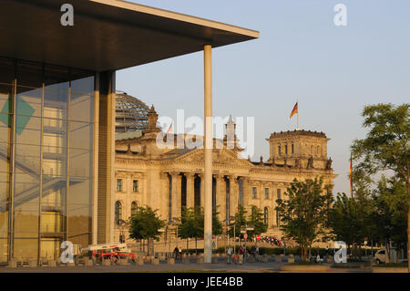 Paul Löbe house, Berlin Reichstag, bow Spree, Berlin, Allemagne, Banque D'Images