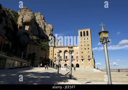 L'Espagne, la Catalogne, cloître de Montserrat, Banque D'Images