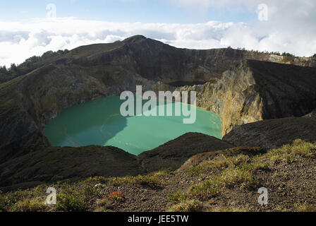 L'Asie, l'Indonésie, île de Flores, le volcan Kelimutu, Banque D'Images