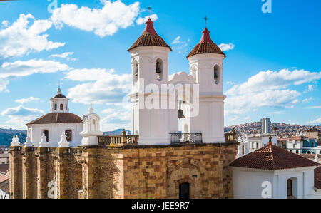 Le monastère de San Felipe Neri de l'église de La Merced en Sucre, Bolivie Banque D'Images