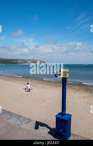 Swanage est une ville et une paroisse civile dans le sud-est de Dorset, Angleterre. Il est situé à l'extrémité orientale de l'île de Purbeck, Banque D'Images