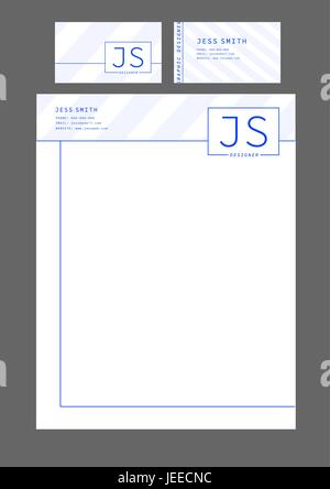 Lorem ipsum gabarit contre fond gris Illustration de Vecteur