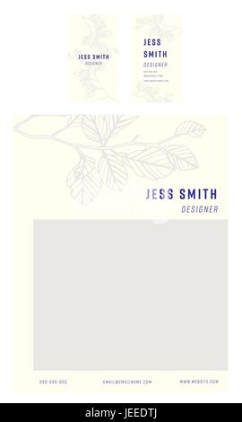 Carte de visite créateur de Jess Smith Illustration de Vecteur