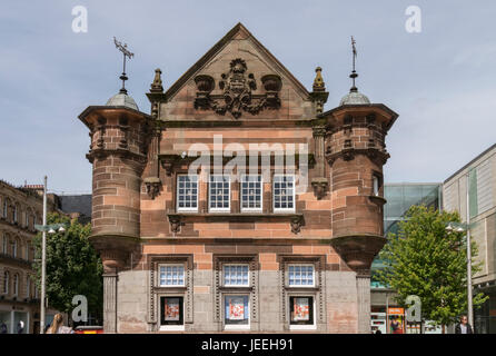 Cafe Nero, ticket de métro, ex bureau St Enoch square, Glasgow, Ecosse, Royaume-Uni, Banque D'Images