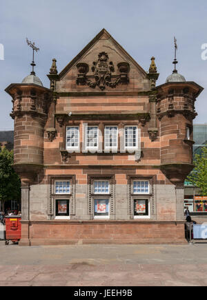 Cafe Nero, ticket de métro, ex bureau St Enoch square, Glasgow, Ecosse, Royaume-Uni, Banque D'Images