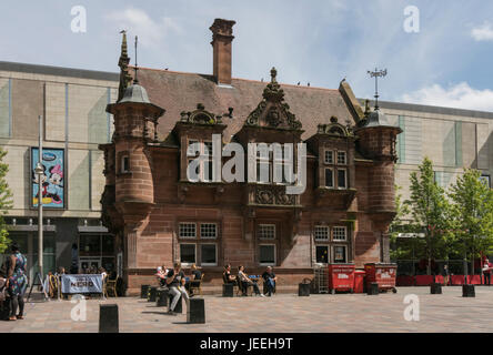 Cafe Nero, ticket de métro, ex bureau St Enoch square, Glasgow, Ecosse, Royaume-Uni, Banque D'Images