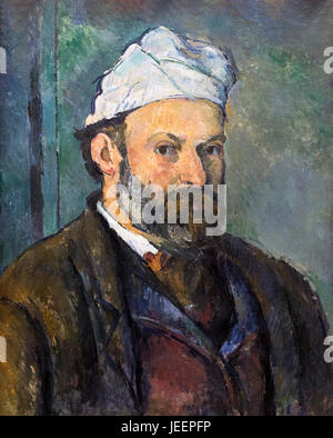 Cézanne. Self Portrait de Paul Cézanne (1839-1906), huile sur toile, c.1880 Banque D'Images