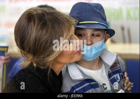 Première Dame des États-Unis Melania Trump visite l'hôpital pédiatrique Bambin Gesu dans Vatican comprend : Melania Trump Où : Rome, Italie Quand : 24 mai 2017 Credit : IPA/WENN.com **Uniquement disponible pour publication au Royaume-Uni, USA, Allemagne, Autriche, Suisse** Banque D'Images