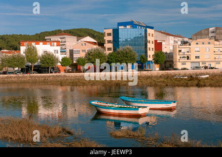 Rivière Traba, Noia, province de La Corogne, une région de Galice, Espagne, Europe Banque D'Images