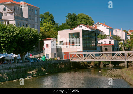 Rivière Traba, Noia, province de La Corogne, une région de Galice, Espagne, Europe Banque D'Images