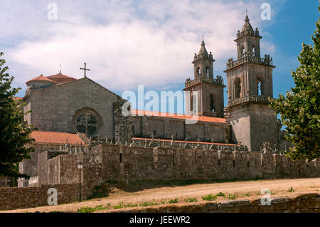 Monastère cistercien de Santa Maria (12ème siècle), Oseira, Orense province, région de la Galice, Espagne, Europe Banque D'Images