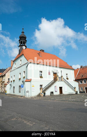 Hôtel de ville de Poznań, Lwówek Śląski, comté de Basse-silésie, Pologne Banque D'Images