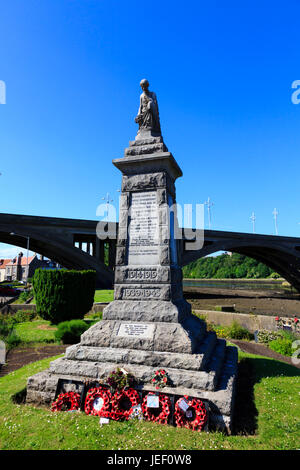 War Memorial, Berwick upon Tweed. Plus au nord de la ville. Englands Banque D'Images