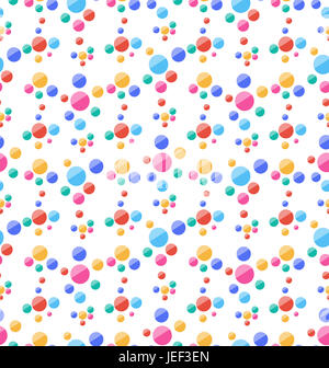 Illustration avec motif transparent cercles colorés, partie arrière-plan - Banque D'Images