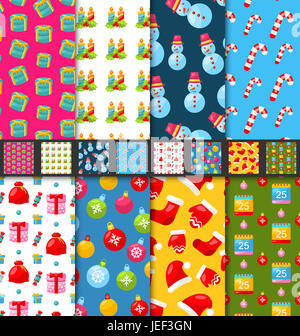 Collection Illustration Textures transparente pour les vacances d'hiver, le papier peint lumineux Banque D'Images