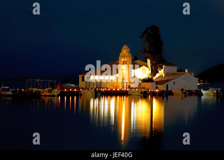 Église Panagia Vlahernon, Corfou, Grèce Banque D'Images