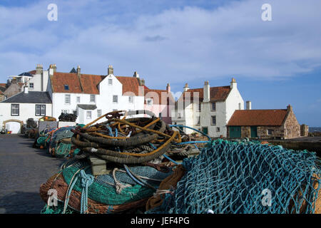 Pittemweem, port sur la côte est de l'Ecosse, l'Angleterre, en février., Hafen an der Ostküste Schottlands, im Februar. Banque D'Images