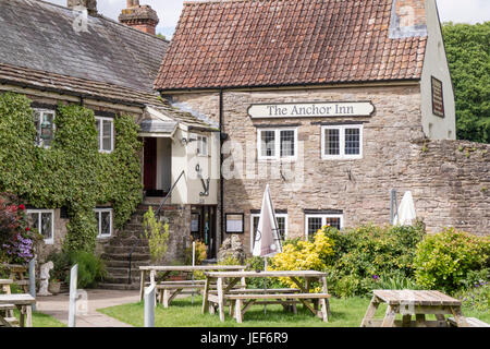 L'Anchor Inn Hereford, dans la vallée de la Wye, Monmouthshire, Wales, UK Banque D'Images