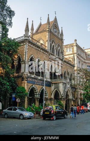 Mumbai, Inde - 1 janvier 2012 : David Sassoon Historique Bibliothèque et salle de lecture au centre-ville de Mumbai. Banque D'Images