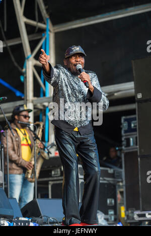 Jimmy Cliff au Festival une femme blessée Banque D'Images