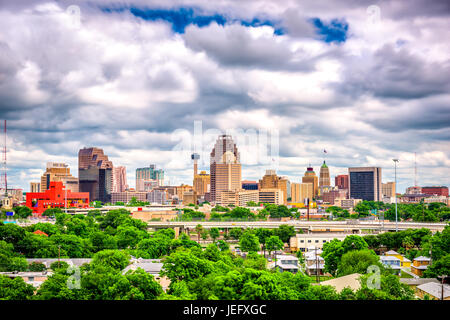 San Antonio, Texas, USA Centre-ville paysage urbain. Banque D'Images