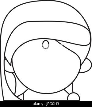 Femme indienne cartoon Illustration de Vecteur