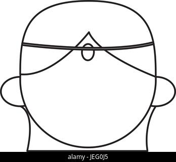 Femme indienne cartoon Illustration de Vecteur