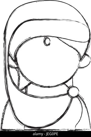 Femme indienne cartoon Illustration de Vecteur