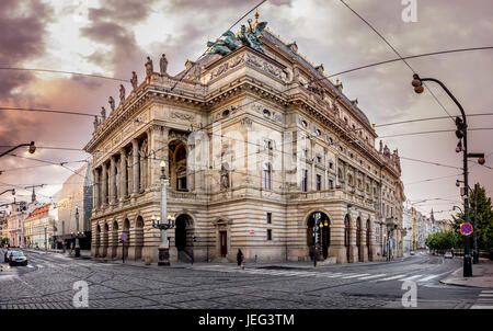 Théâtre National Narodni Divadlo Prague République Tchèque Banque D'Images