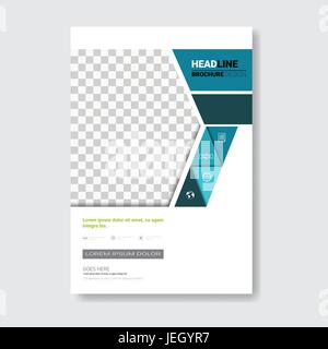 Template Design Brochure, Rapport annuel, magazine, Affiche, présentation d'entreprise, portefeuille, Flyer With Copy Space Illustration de Vecteur