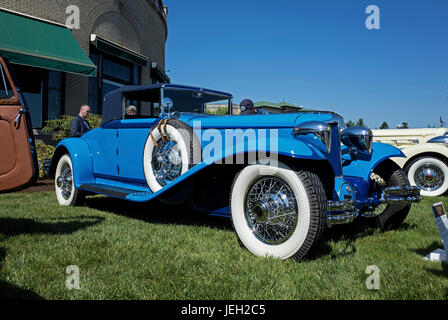 HERSHEY, PA, USA-Juin 11, 2017 : 1929 L-29 Cordon Cabriolet se dresse sur l'affichage à l'élégance à Hershey. Banque D'Images