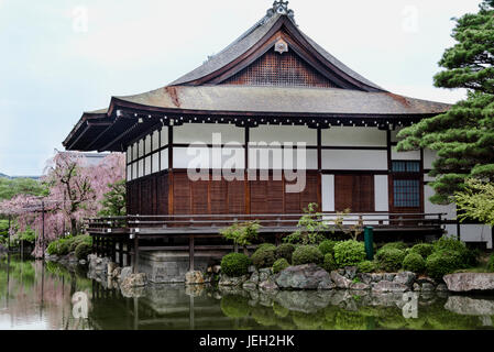 Époque Heian Jingu, shin-en jardins, shobikan. L'architecture, les bâtiments. Banque D'Images