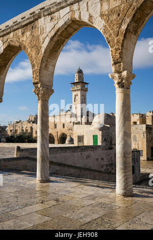 Mont du Temple, vieille ville de Jérusalem ; Jérusalem, Israël Banque D'Images