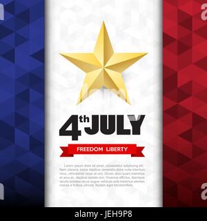 Jour Independce,Élément Design USA flag,.Illustratiom10 EPS Illustration de Vecteur