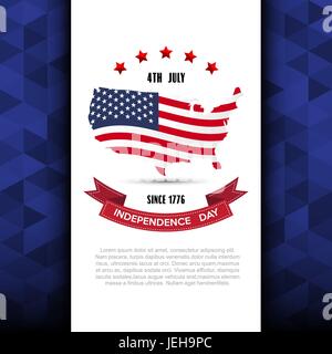 Jour Independce,Élément Design USA flag,.Illustratiom10 EPS Illustration de Vecteur