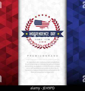 Jour Independce,Élément Design USA flag,.Illustratiom10 EPS Illustration de Vecteur