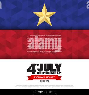 Jour Independce,Élément Design USA flag,.Illustratiom10 EPS Illustration de Vecteur