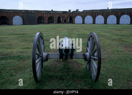 Cannon, Fort Pulaski National Monument, Colorado Banque D'Images