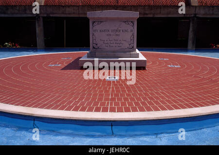 Martin Luther King Jr. tombe, Martin Luther King Jr. National Historic Site, Atlanta, Géorgie Banque D'Images