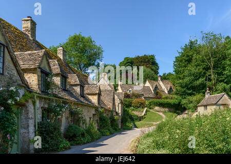 Arlington Row Cottages, Bibury, Cotswolds, Royaume-Uni Banque D'Images