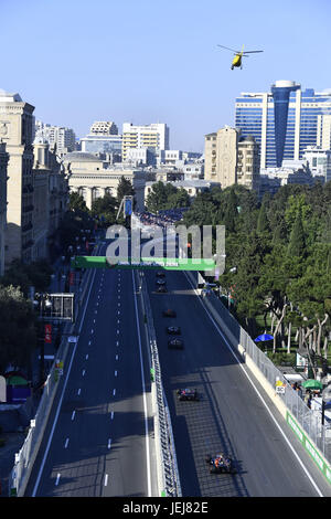 Baku, Azerbaïdjan. 25 Juin, 2017. Sport Automobile : Championnat du Monde de Formule 1 de la FIA 2017, Grand Prix de l'Europe, 25.06.2017. Utilisation dans le monde entier | Credit : dpa/Alamy Live News Banque D'Images