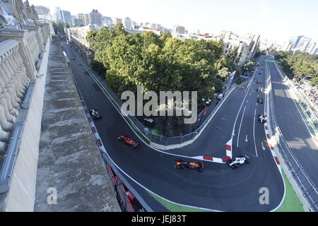 Baku, Azerbaïdjan. 25 Juin, 2017. Sport Automobile : Championnat du Monde de Formule 1 de la FIA 2017, Grand Prix de l'Europe, 25.06.2017. Utilisation dans le monde entier | Credit : dpa/Alamy Live News Banque D'Images