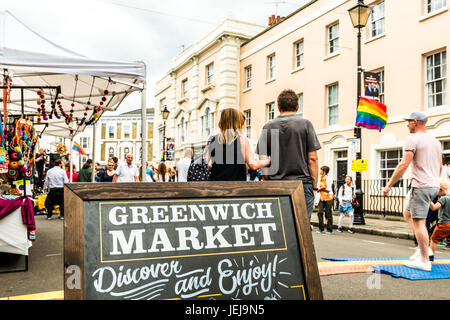 Londres, Royaume-Uni. 25 Jun, 2017. Greenwich et les Docklands Festival International. Greenwich Market Crédit : Elena/Chaykina Alamy Live News Banque D'Images