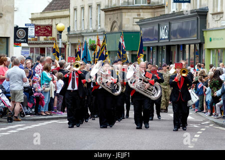 Trowbridge, Wiltshire, Royaume-Uni. 25 Juin, 2017. Wiltshire Armed Forces & célébrations des anciens combattants à Trowbridge Town Park. Crédit : Andrew Harker/Alamy Live News Banque D'Images