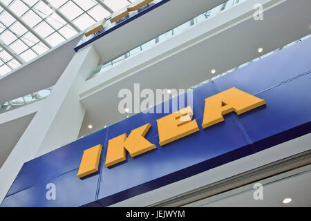 PÉKIN-18 JUILLET 2015. Sortie IKEA. IKEA a commencé en Chine en 1998 en tant que joint venture pour respecter les lois locales. Banque D'Images