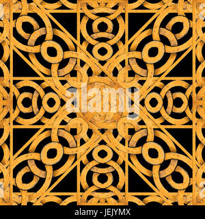 Arabesque Ornement en pierre ancienne Banque D'Images